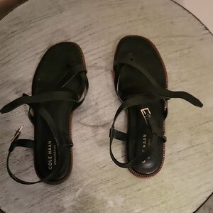 Cole Haan Women's Black Leather Sandals